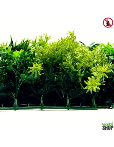 LOT 10+1 GRATUIT Mur végétal ignifugé HAWAI 11M2 best seller restaurant ignifuge anti FEU UV vegetal shop
