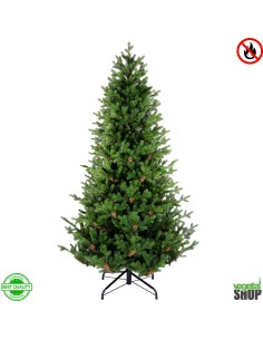 Sapin de noel artificiel ignifugé anti feu 6 tailles 180cm 210cm 240cm 300cm 360cm 400cm vegetal shop