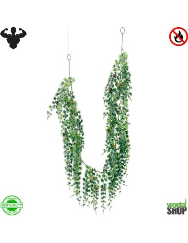 Guirlande de Noel X2 ignifugee180cm pommes de pin Vegetal Shop