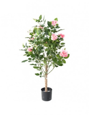 Plante fleurie rosier ROYAL H100 artificiel tergal prestige VEGETAL SHOP
