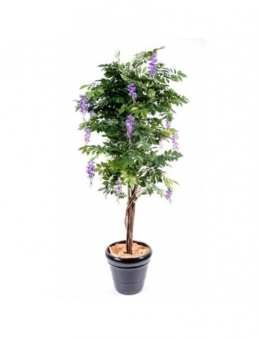 Arbuste glycine fleurie lavande MULTI TREE artificiel tergal best seller VEGETAL SHOP
