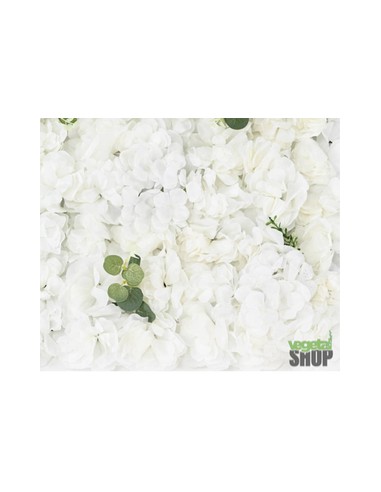Mur de Rose FLEUR BLANCHE ARABELLA 60x40 cm décoration mariage salon de coiffure vegetal shop