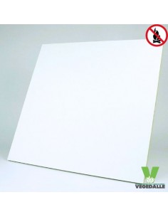 Dalle blanche faux-plafond lot 40 ANTI-FEU ignifugé 60x60 Norme A1 NF CEE Vegetal Shop