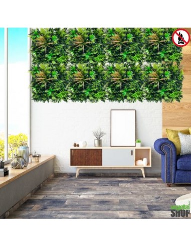LOT 20+2 free Vegetable wall SAFARI 1M2 decoration restaurant shop UV shop shop FEU vegetal shop