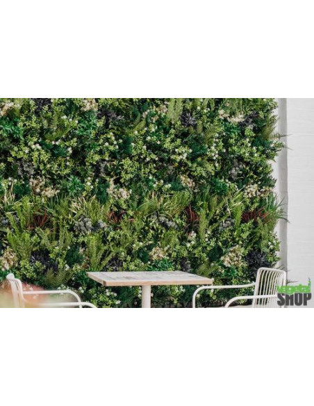 Mur multi-végétal 1M2 Décoration panneau artificiel sans entretien anti FEU UV vegetal shop