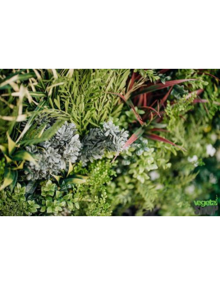 Mur multi-végétal 1M2 Décoration panneau artificiel sans entretien anti FEU UV vegetal shop