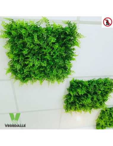 Plafond Lot 10+1 offerte Dalle végétale VEGEDALLE FOLI commerce 60/60cm anti feu NF artificiel Pret à poser vegetal shop