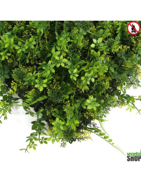 LOT 10+1 offert Mur végétal ignifugé BALIA 1M2 artificiel décoration restaurant magasin ignifugé anti FEU UV vegetal shop
