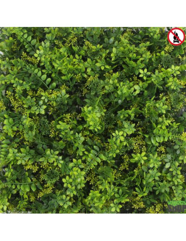 LOT 10+1 offert Mur végétal ignifugé BALIA 1M2 artificiel décoration restaurant magasin ignifugé anti FEU UV vegetal shop