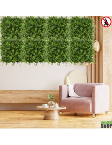LOT 10+1 offert Mur plafond végétal BALIA 1M2 artificiel décoration restaurant magasin ignifugé anti FEU UV vegetal shop