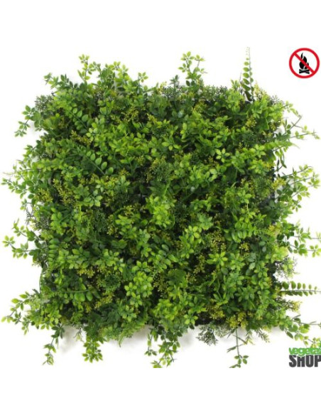 Mur végétal ignifugé BALIA 1M2 artificiel décoration restaurant magasin anti FEU UV vegetal shop
