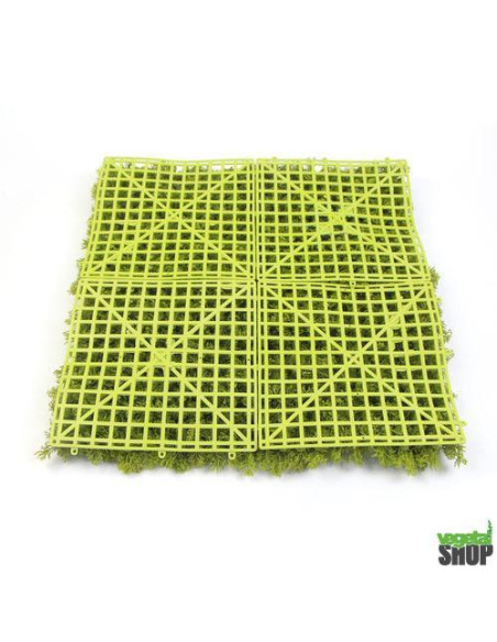 Mur plafond végétal lichen vert foncé ÉMERAUDE 1M2 Décoration artificiel sans entretien anti FEU UV vegetal shop