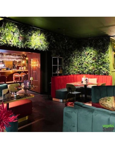 Mur végétal ignifugé clé en main décoration restaurant boutique commerce magasin restaurant burger kebab vape