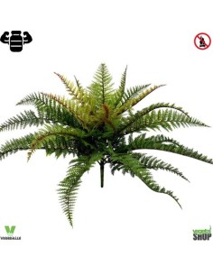 Boston fern 48 cm artificiel plante ignifuge anti-feu...