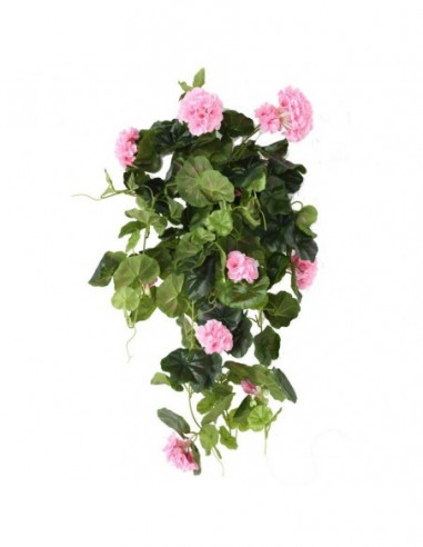 Plante tombante Geranium rose CHUTE H60 artificiel Belle qualité VEGETAL SHOP