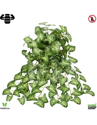 Syngonium tombant 40 cm artificiel plante ignifuge anti-feu vegetal shop