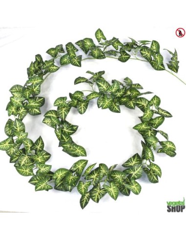 Guirlande Syngonium 280 cm artificiel plante ignifuge anti-feu vegetal shop