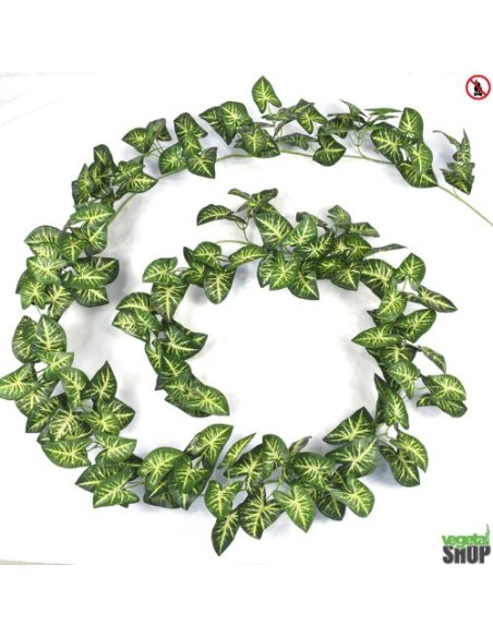 Guirlande Syngonium 280 cm artificiel plante ignifuge anti-feu vegetal shop