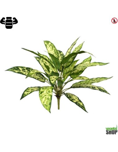 Aglaonema 50 cm artificiel plante ignifuge anti-feu vegetal shop