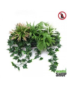 Jardinière végétaux artificiels ANTI UV Ignifugé L60cm...