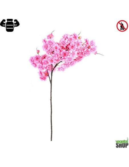 Fleur de cerisier fushia X12 Plante artificielle ignifuge anti feu 93 cm vegetal shop