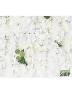 LOT 10+1 offert Mur de Rose FLEUR BLANCHE ARABELLA 60x40 cm décoration mariage salon de coiffure vegetal shop