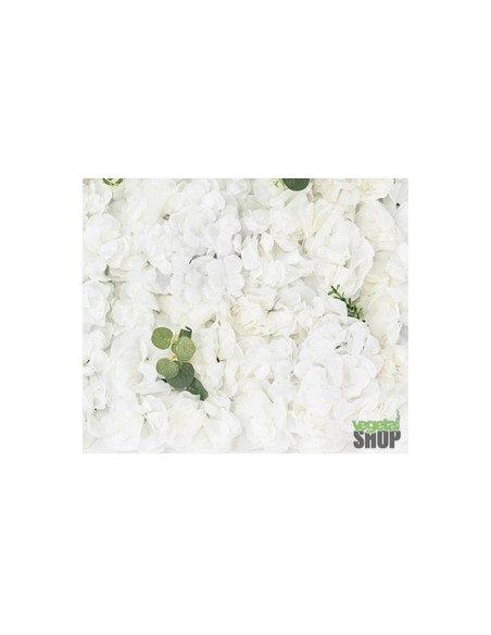 LOT 10+1 offert Mur de Rose FLEUR BLANCHE ARABELLA 60x40 cm décoration mariage salon de coiffure vegetal shop