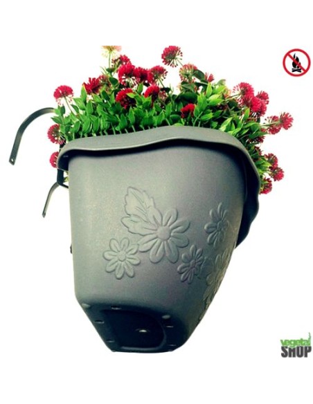 Jardinière fleurs artificielles ANTI UV Ignifugé L40cm vegetal shop