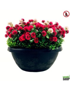 Jardinière fleurs artificielles 10+1 offert ANTI-UV Ignifugé L40cm vegetal shop