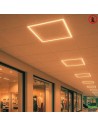 Dalle LED blanche CHAUD Lot 2 pour faux-plafond ignifugé 60x60 Vegetal Shop