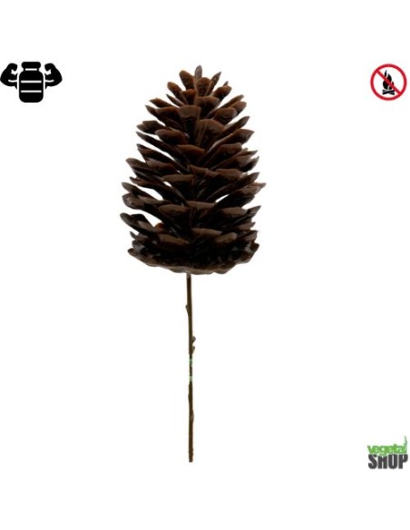 Pomme de pin x18 plante artificielle 8 cm ignifugee vegetal shop