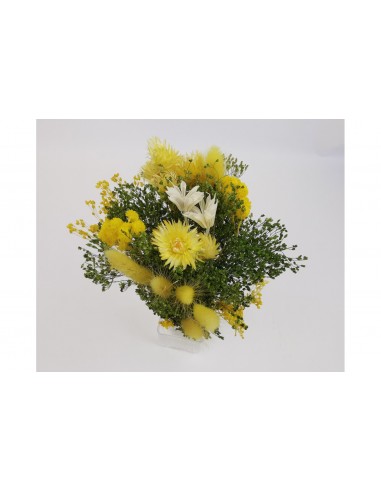 Bouquet floral sec jaune de fleurs...