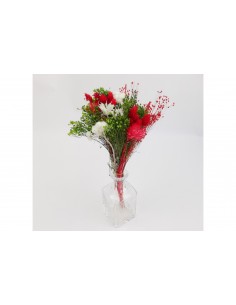Bouquet floral sec rouge...