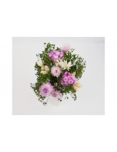 Bouquet floral sec violet...